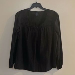 Faded Glory XL Rayon/Cotton Modest Long Sleeves Blouse